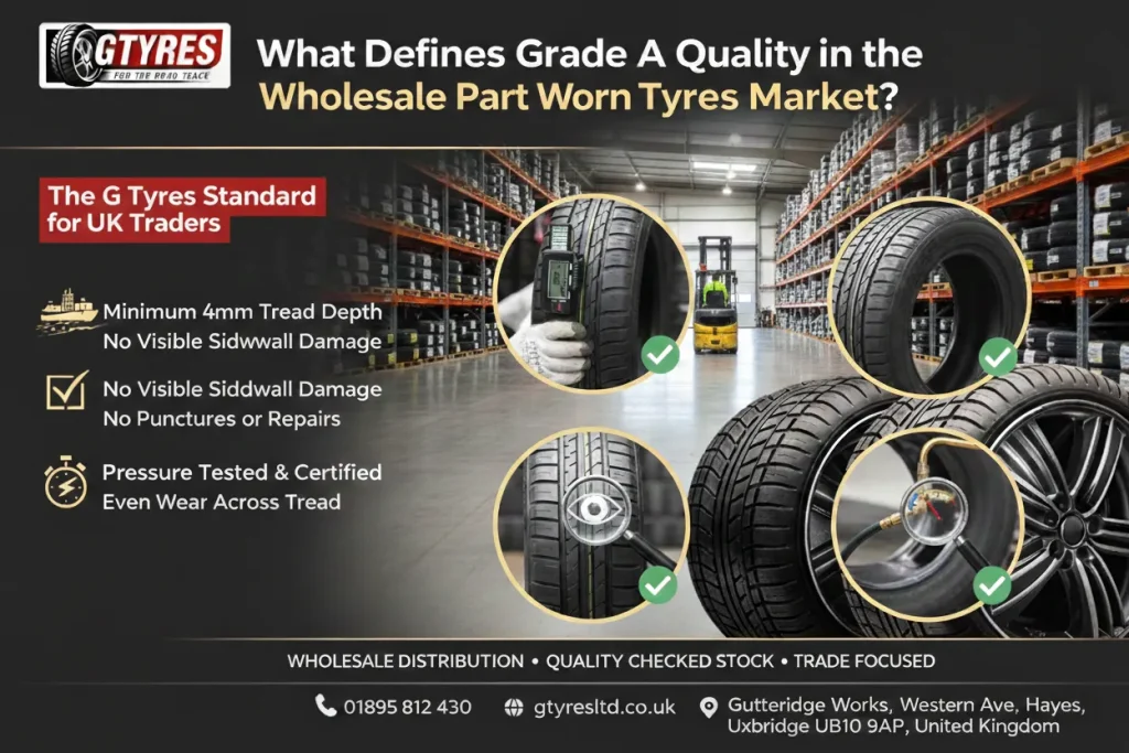 What Defines Grade A Quality in the Wholesale Part Worn Tyres Market