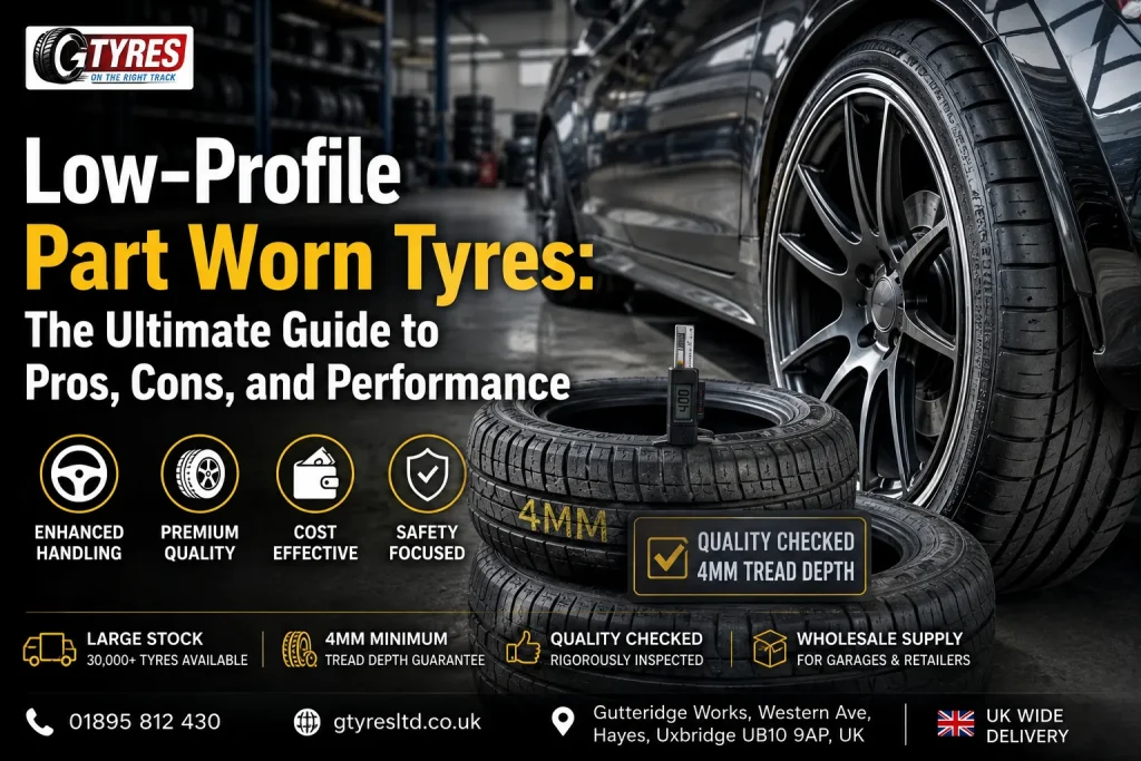 Low-Profile Part Worn Tyres: The Ultimate Guide to Pros, Cons, and Performance