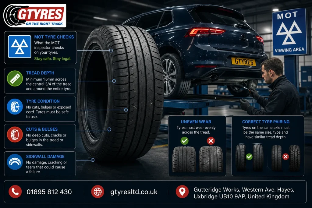 What Does MOT Actually Check On Tyres?
